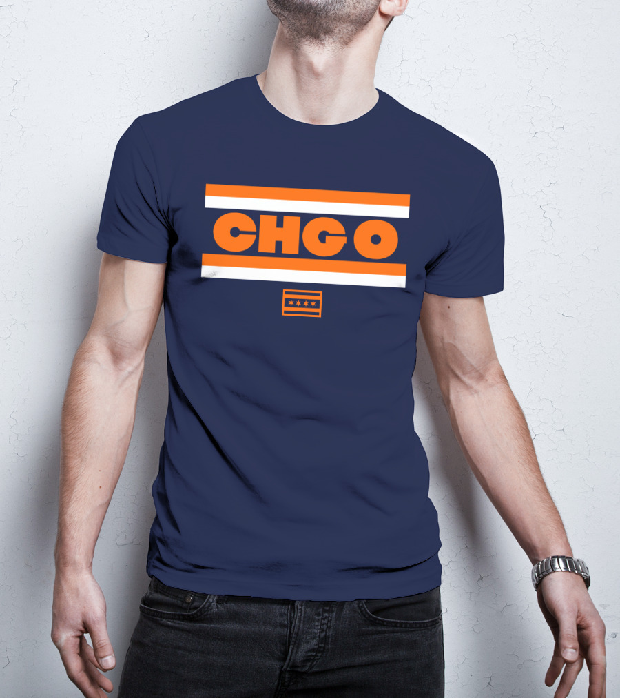 Chgo Bears Brenda Webber Chicago Stripes Stars T-Shirt