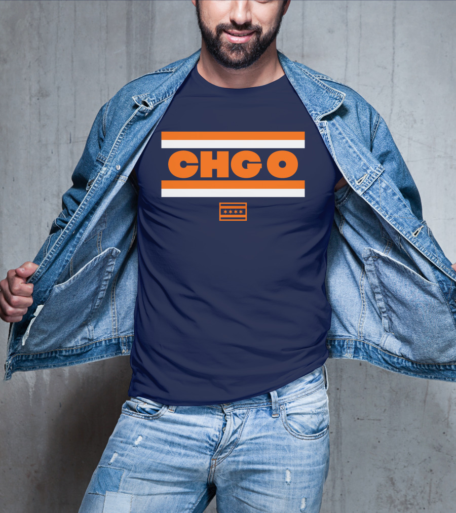 Chgo Bears Brenda Webber Chicago Stripes Stars T-Shirt