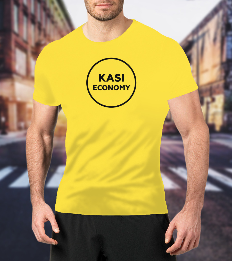 Kasi Economy Bold Circle Yellow T-Shirt