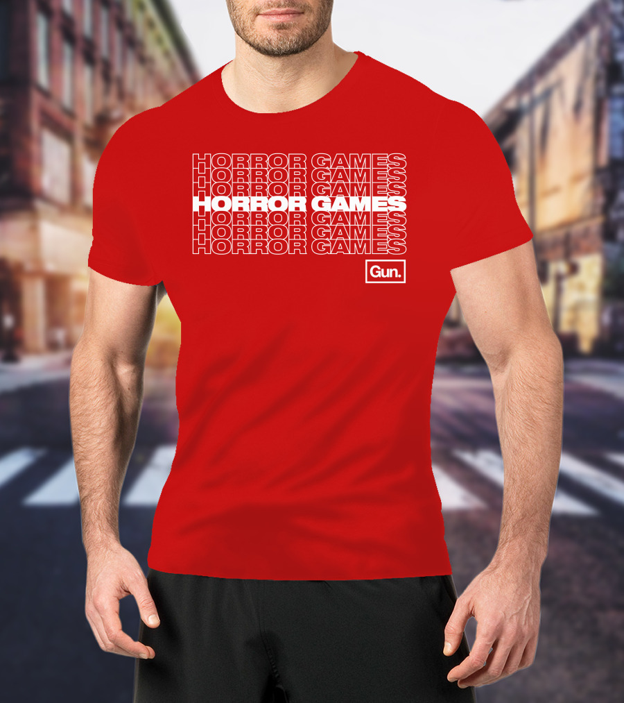 Horror Games Gun Merch T-Shirt
