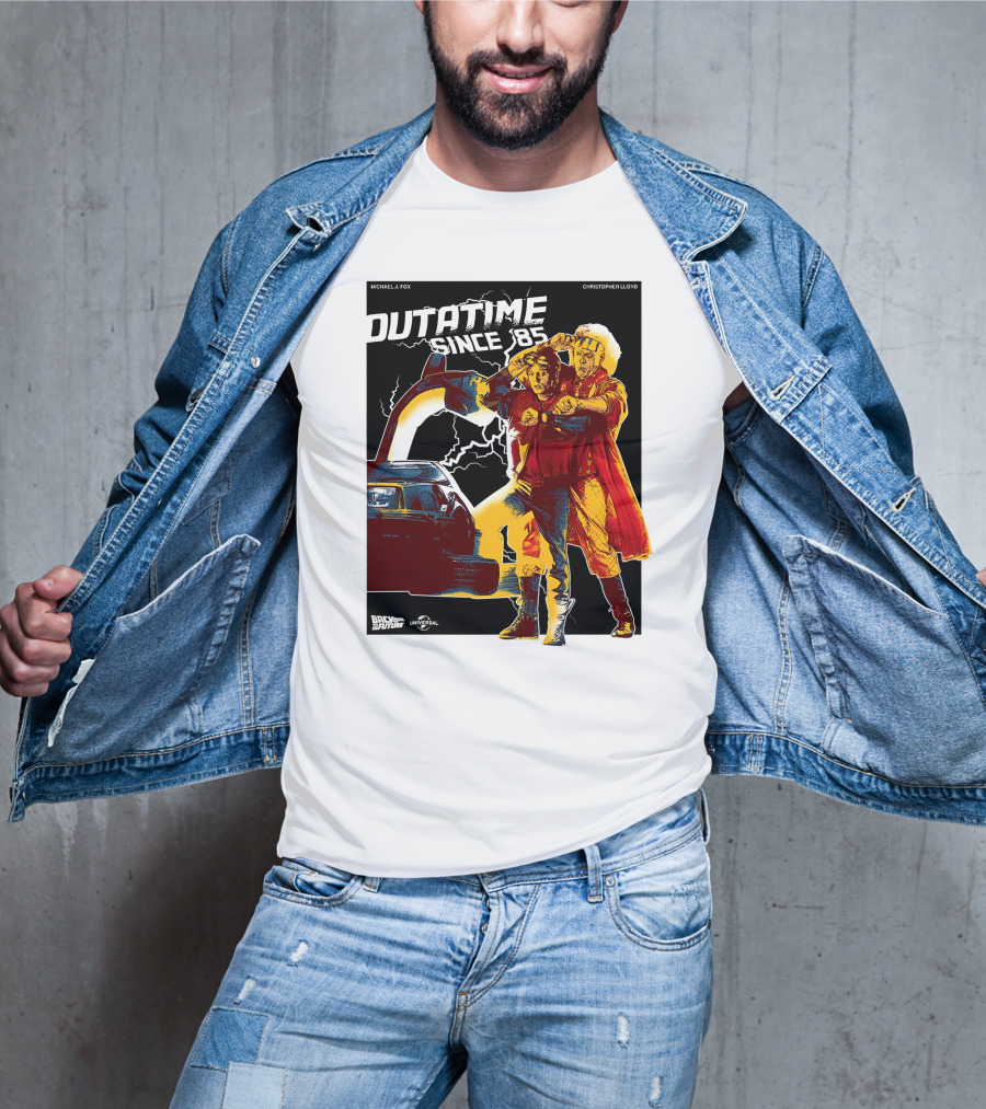 Outatime Since '85 Back To The Future Doc And Marty T-Shirt