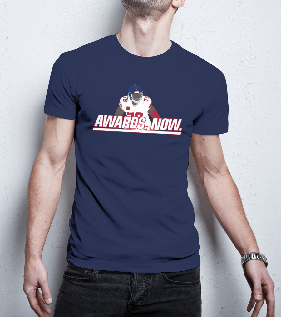 Jomboy Media Awards Now Andrew Thomas Giants 78 Football T-Shirt