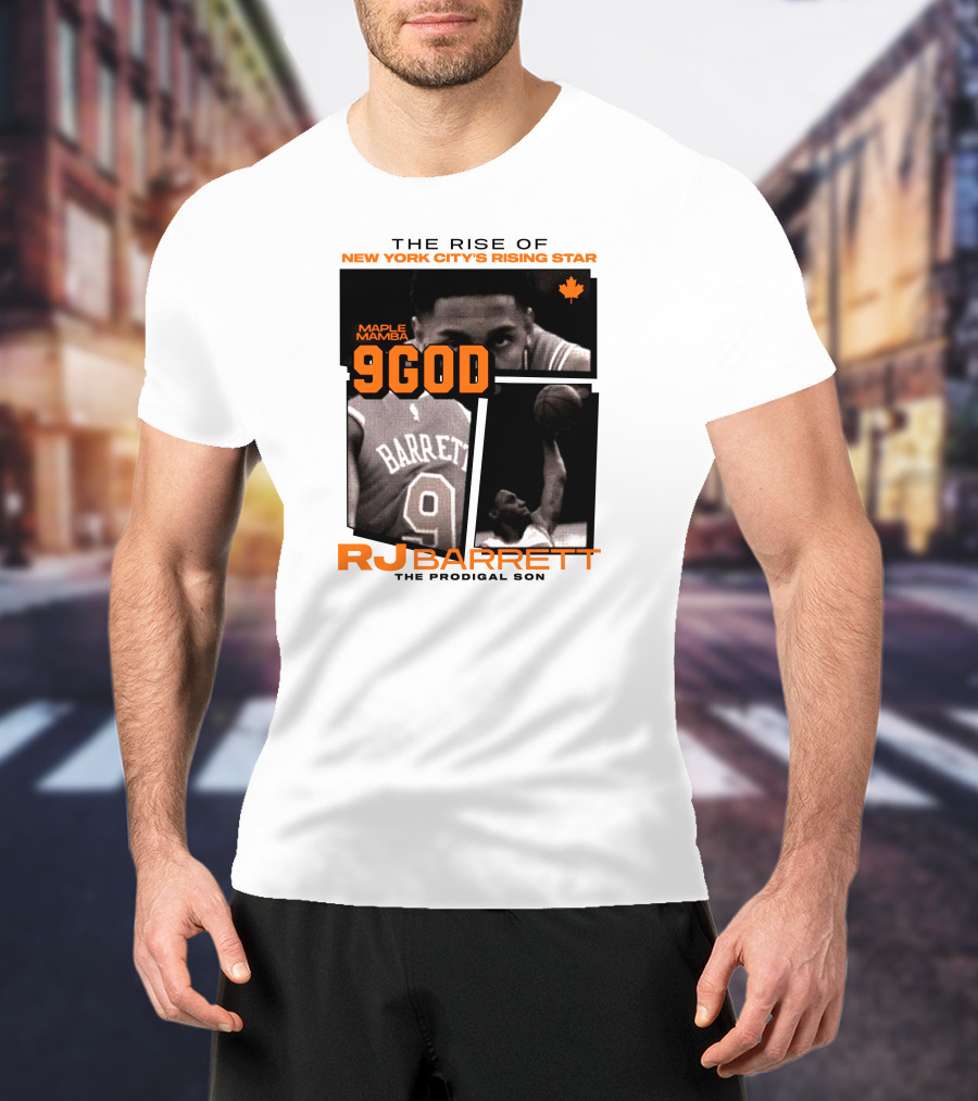 The Rise Of New York City's Rising Star Maple Mamba 9 God RJ Barrett The Prodigal Son T-Shirt