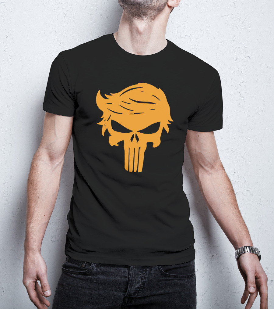 Orange Man Bad Punisher Skull T-Shirt