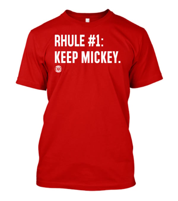 RHULE #1 KEEP MICKEY Red BBR T-Shirt
