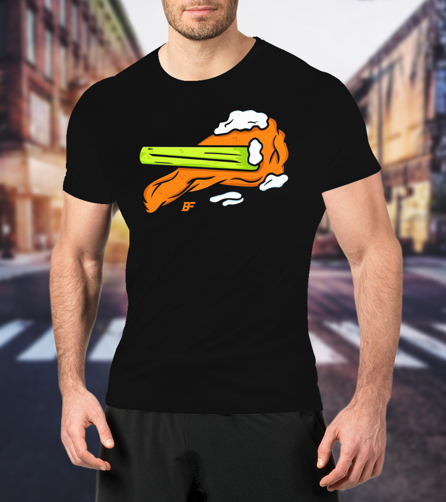 Buffalo Fanatics Wingsup Chicken Wing Celery #Wingsup T-Shirt