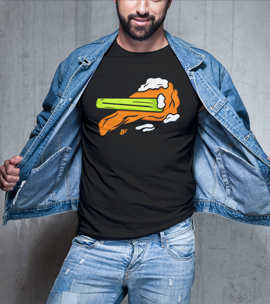 Buffalo Fanatics Wingsup Chicken Wing Celery #Wingsup T-Shirt