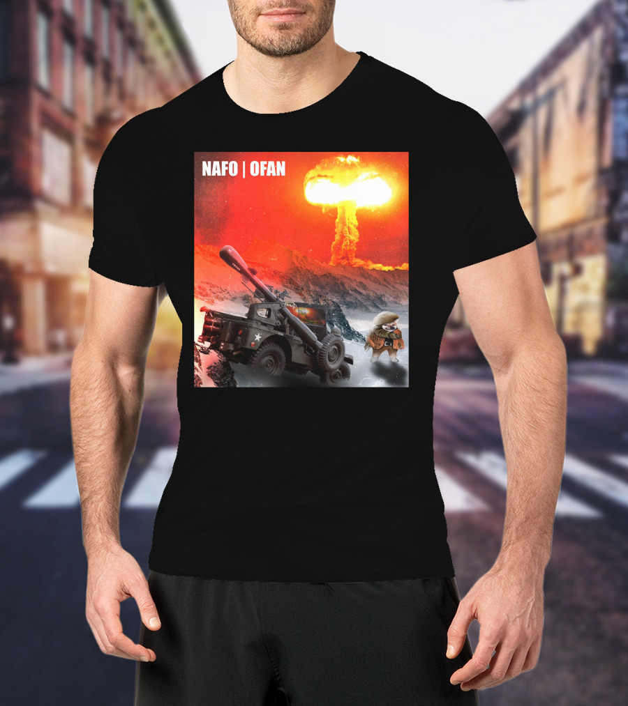 NAFO OFAN Crockett Rocket Explosion Scene T-Shirt
