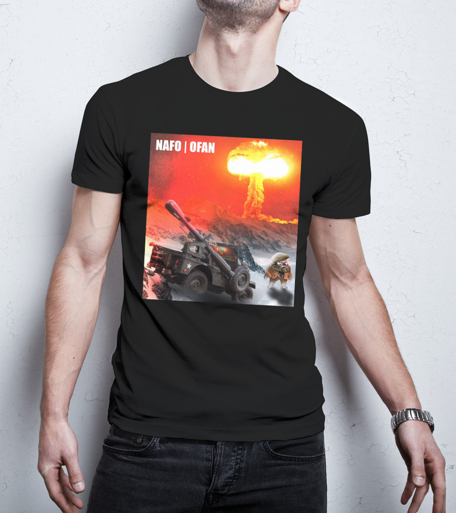 NAFO OFAN Crockett Rocket Explosion Scene T-Shirt