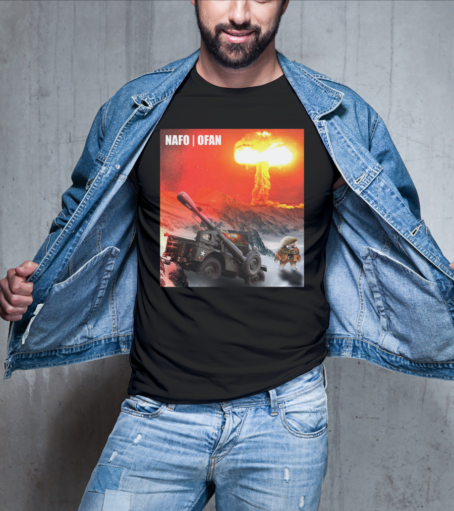 NAFO OFAN Crockett Rocket Explosion Scene T-Shirt