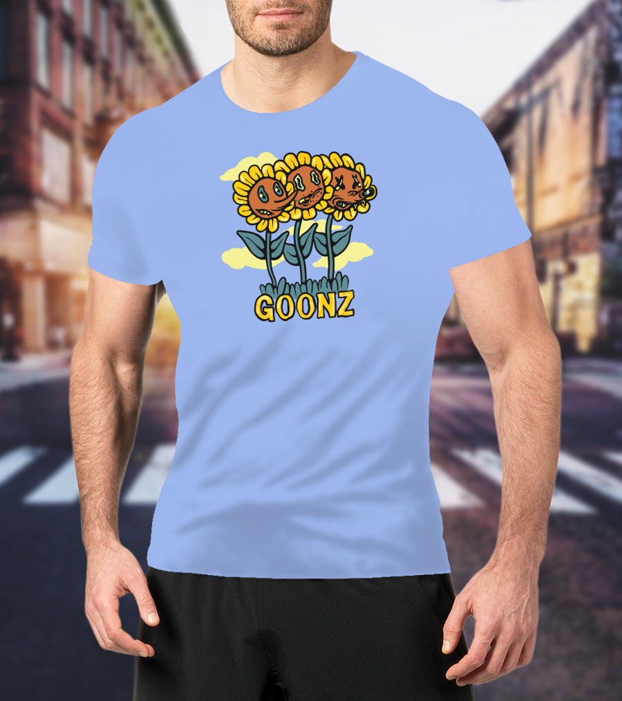 Cryptoon Goonz Flower Goonz Sunflower Faces T-Shirt