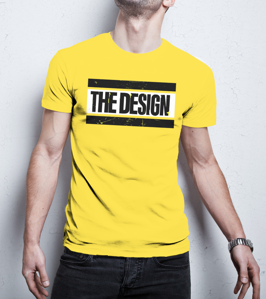 THE DESIGN Deaner Bold Yellow Background T-Shirt