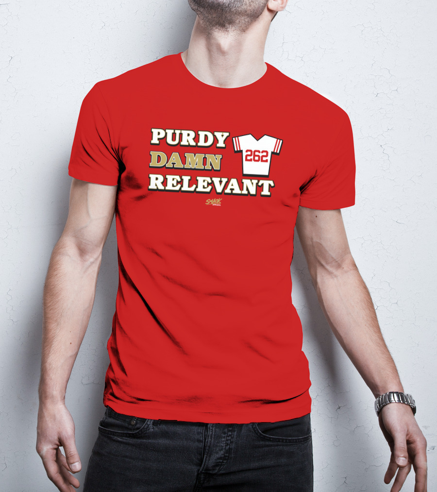 Purdy Damn Relevant 262 Football Jersey T-Shirt