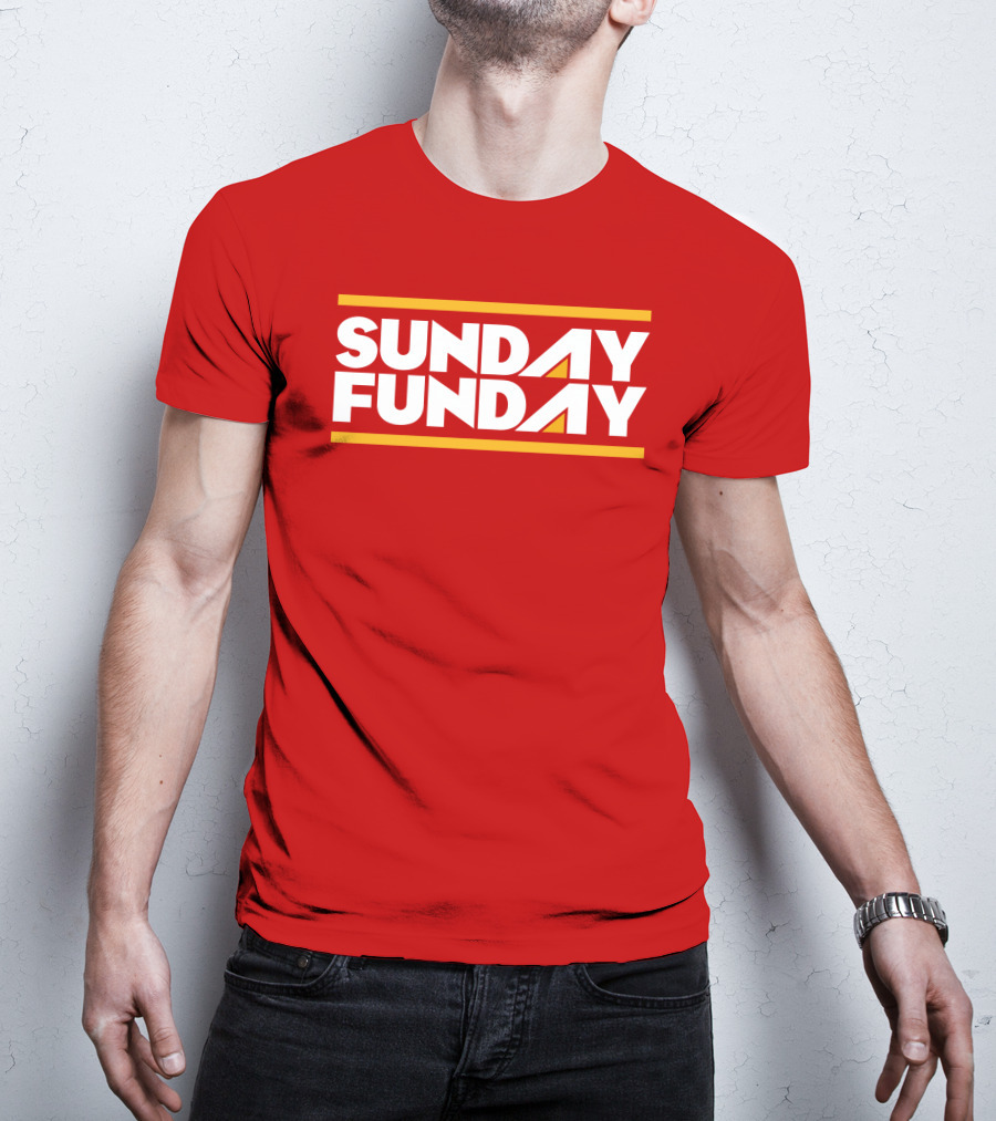 Sunday Funday Westside Storey Store Bold Red Typography T-Shirt