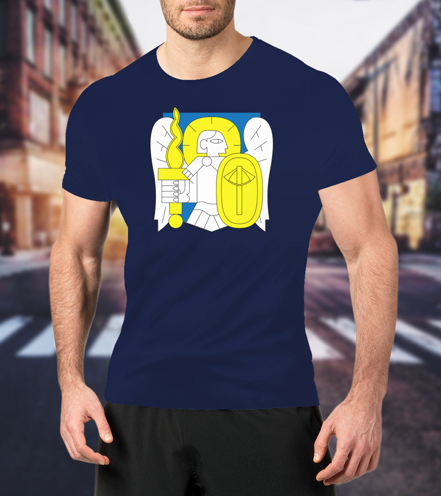 Saint Javelin Archangel Icon Kyiv Merch T-Shirt