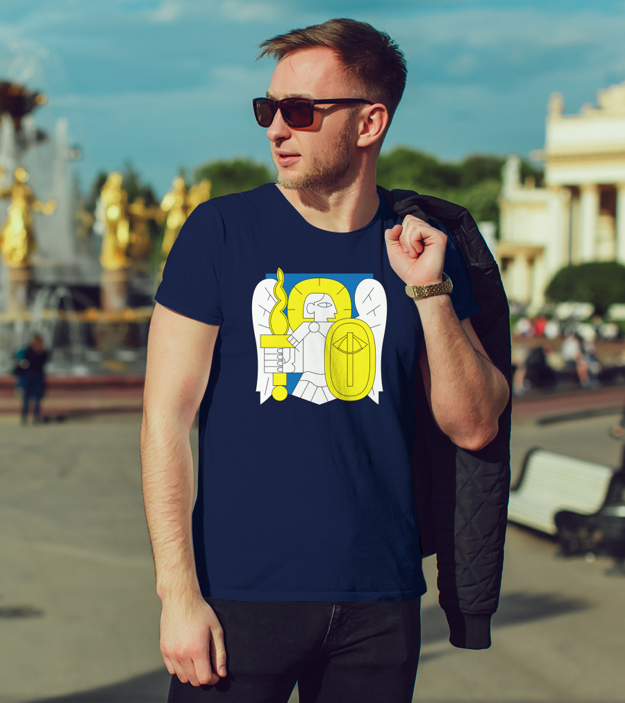 Saint Javelin Archangel Icon Kyiv Merch T-Shirt