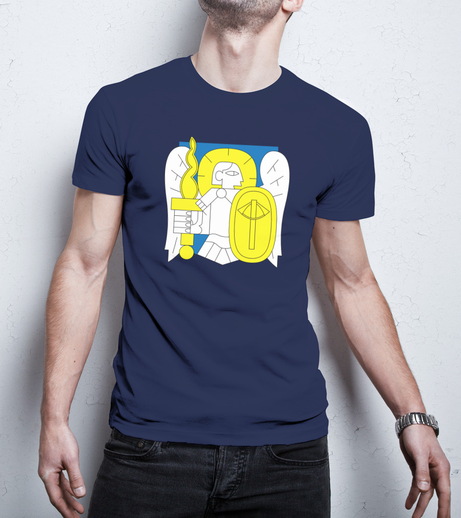Saint Javelin Archangel Icon Kyiv Merch T-Shirt