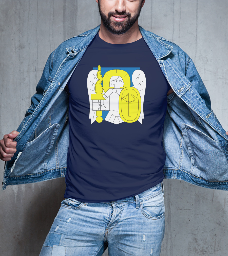 Saint Javelin Archangel Icon Kyiv Merch T-Shirt