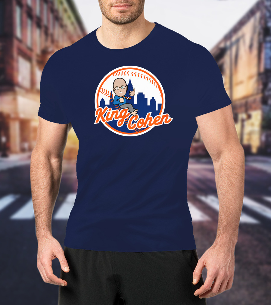 Jomboy Media Store King Cohen New York Baseball Icon Skyline T-Shirt