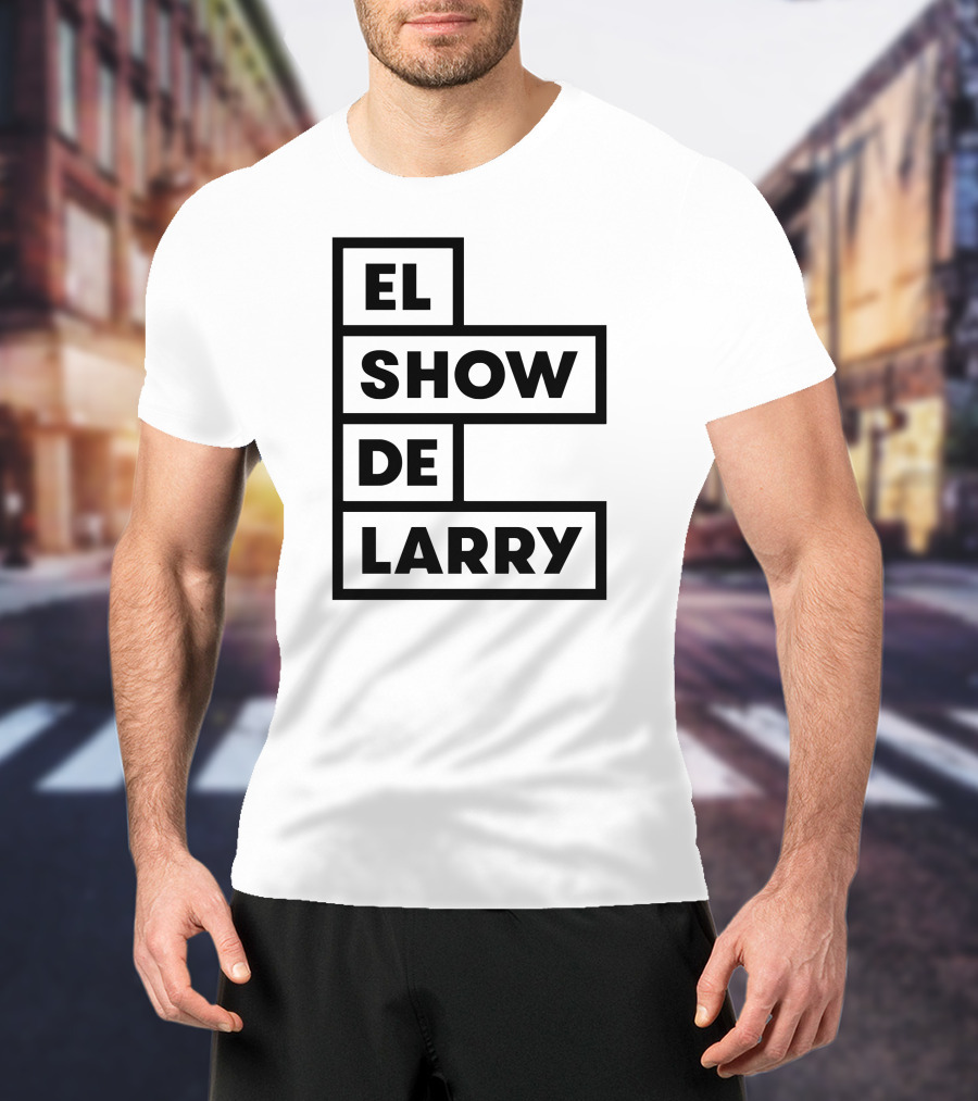 El Show De Larry Retro Block Lettering T-Shirt