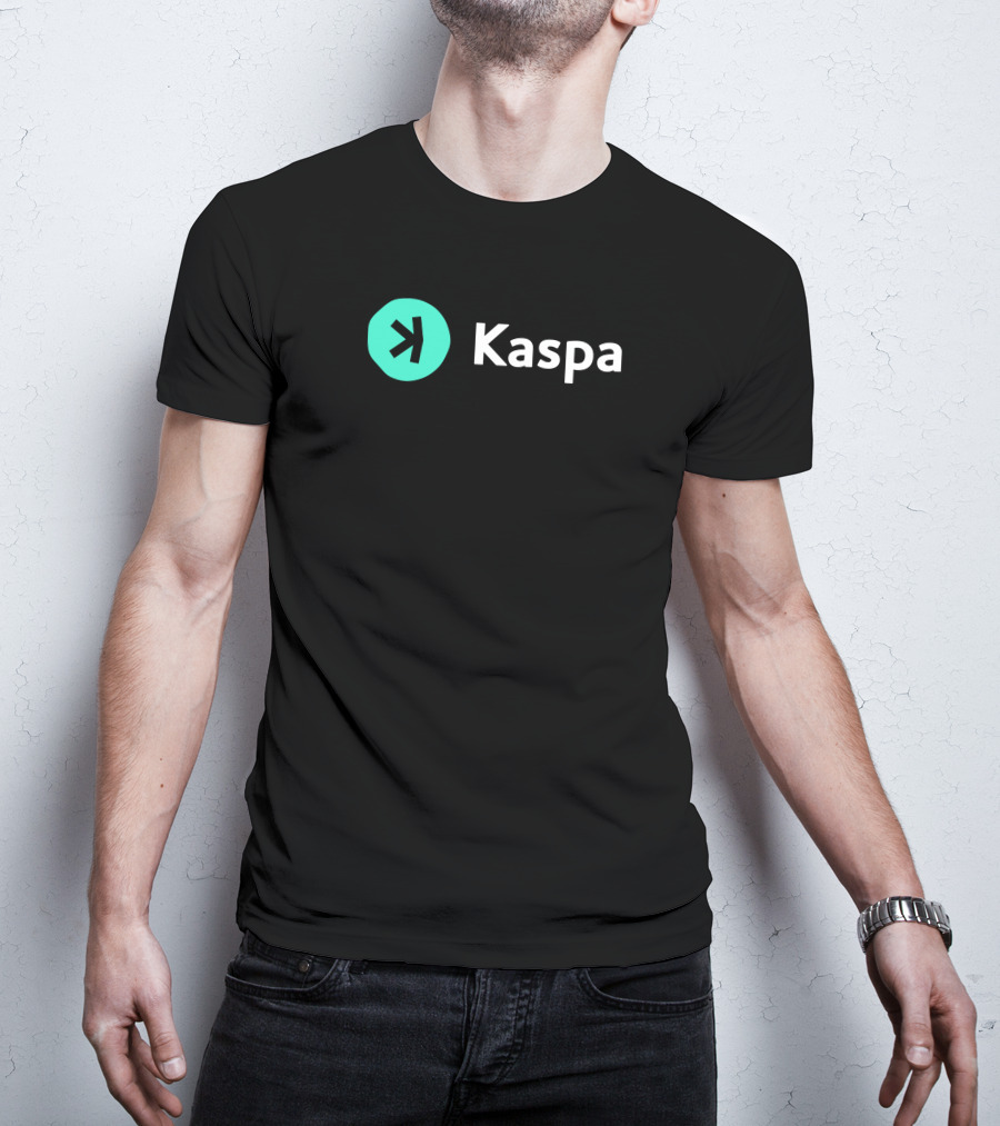 Kaspacurrency Kaspa Logo With Iconic T-Shirt