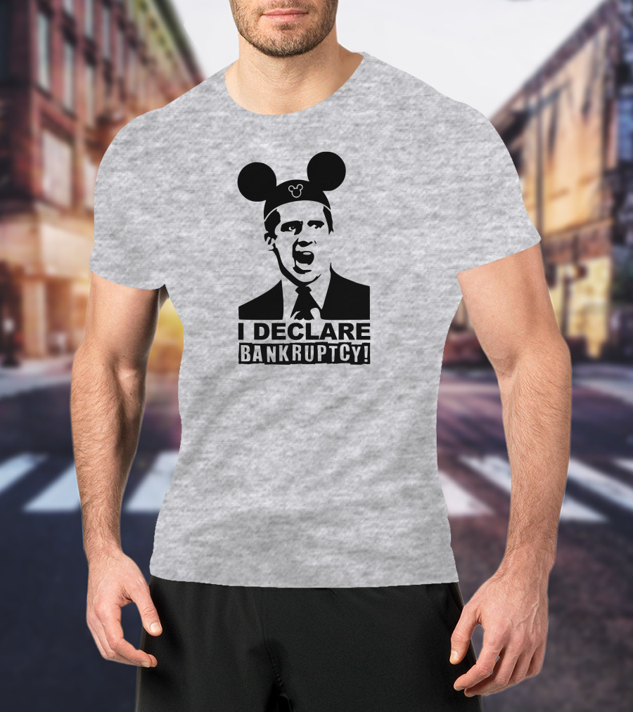 Michael Scott I Declare Bankruptcy Mickey Ears T-Shirt