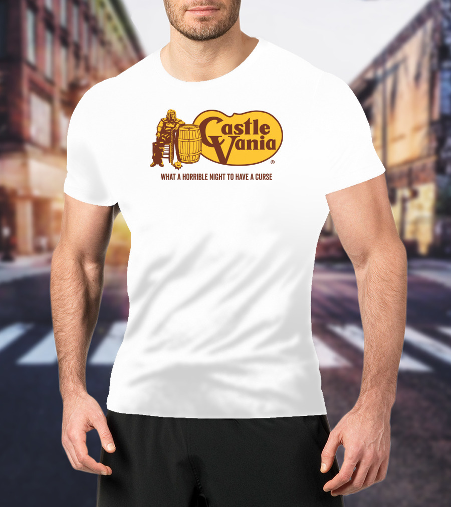 Castlevania What A Horrible Night To Have A Curse Barrel Icon Character T-Shirt
