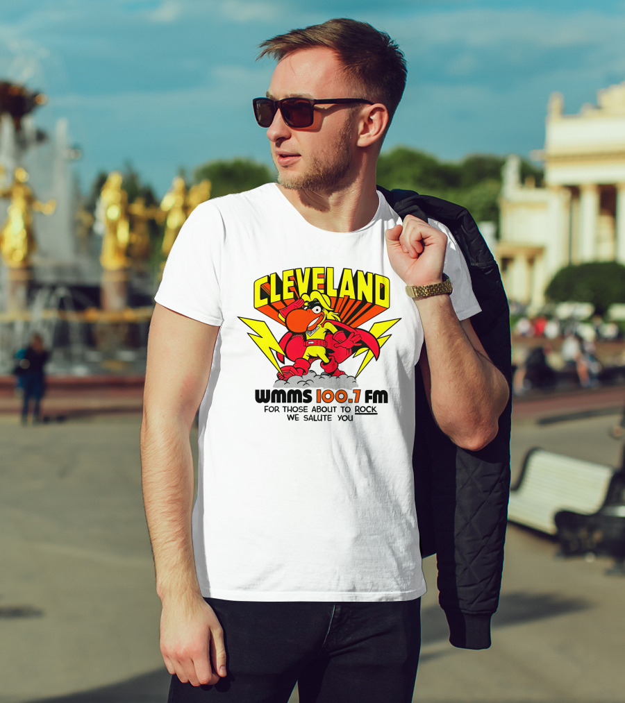 Cleveland WMMS 100.7 FM For Those About To Rock We Salute You T-Shirt