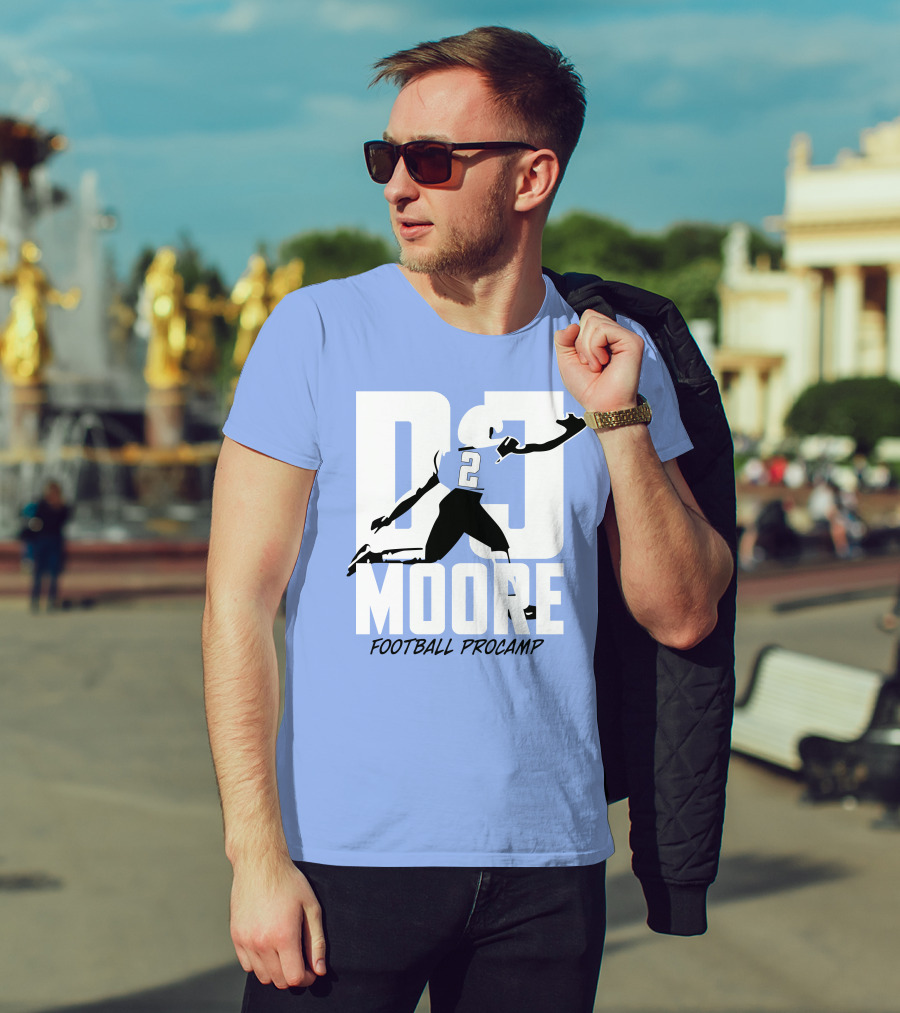 Chicago Bears DJ Moore 2 Football Procamp T-Shirt