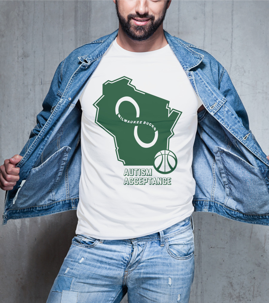 Aj Green Milwaukee Bucks Autism Acceptance T-Shirt
