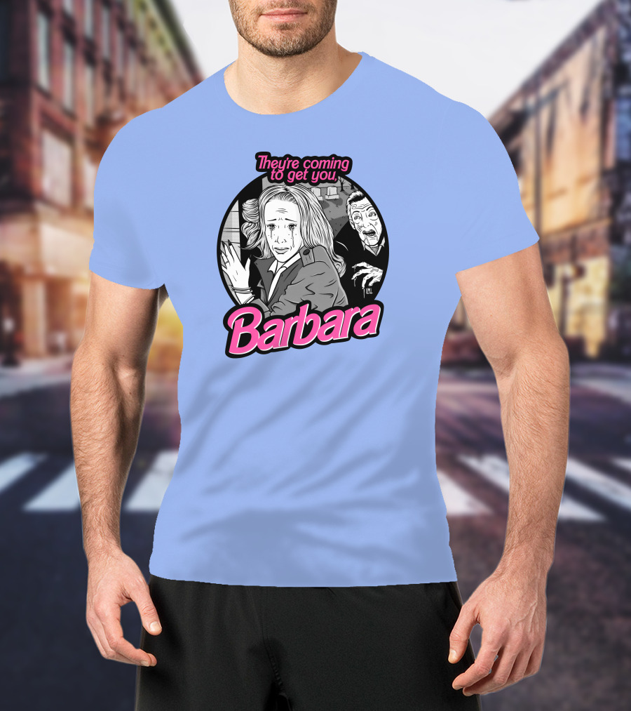 They're Coming To Get You Barbara Horror Scene Comic T-Shirt