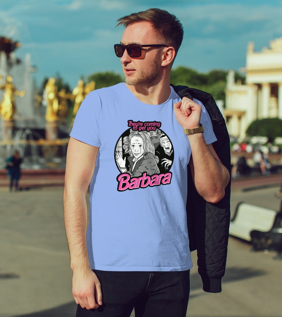 They're Coming To Get You Barbara Horror Scene Comic T-Shirt