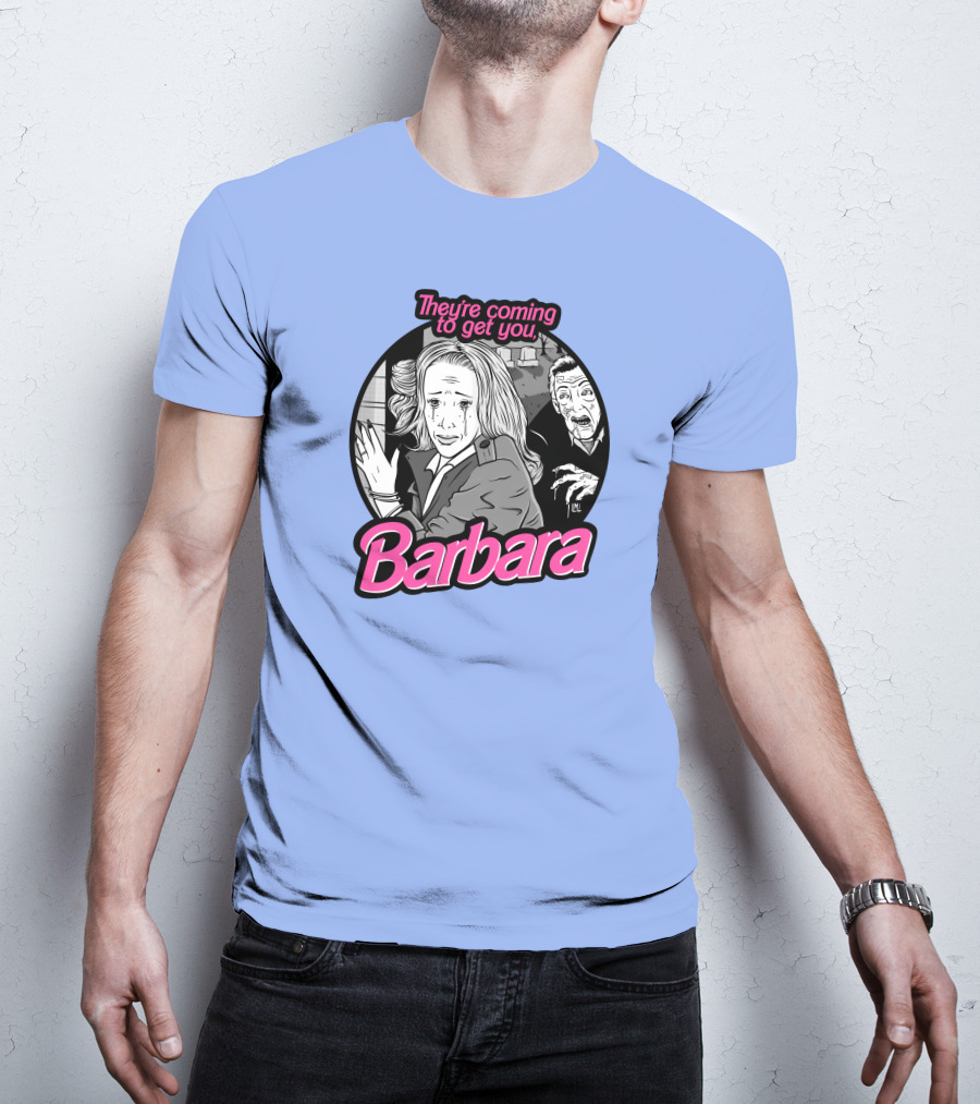 They're Coming To Get You Barbara Horror Scene Comic T-Shirt