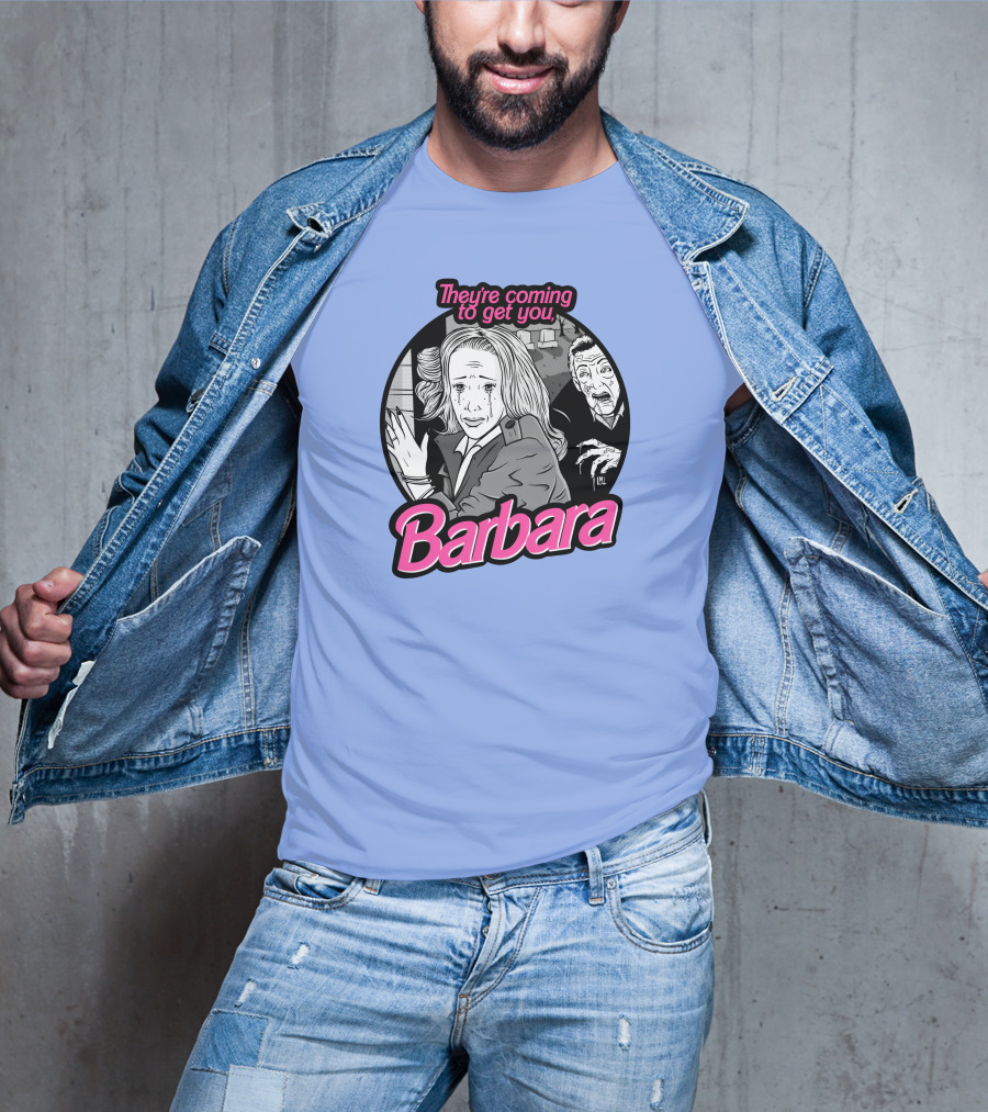 They're Coming To Get You Barbara Horror Scene Comic T-Shirt