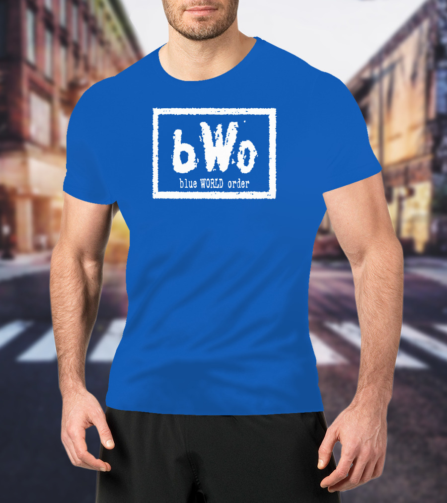 BWo Blue World Order Wrestling Inspired T-Shirt