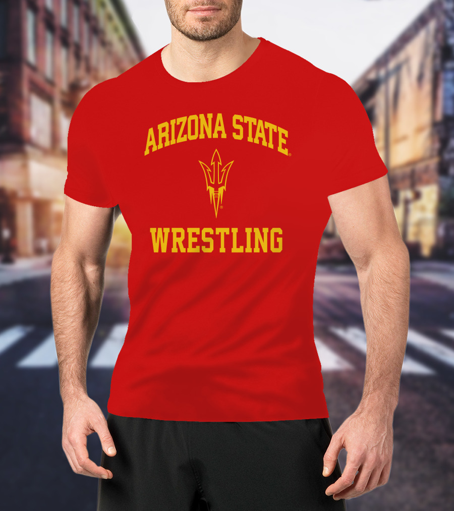 Arizona State Sun Devils Wrestling Fork T-Shirt