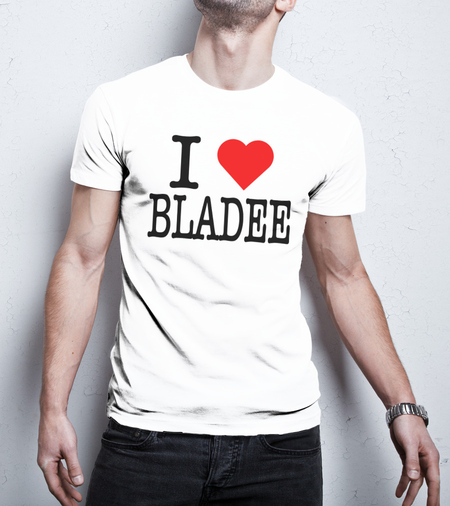 I Love Bladee Heart Symbol Fandom T-Shirt