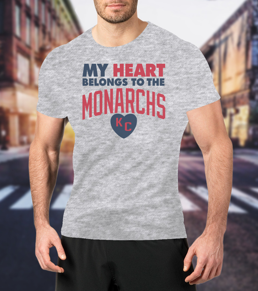 My Heart Belongs To The Monarchs KC T-Shirt
