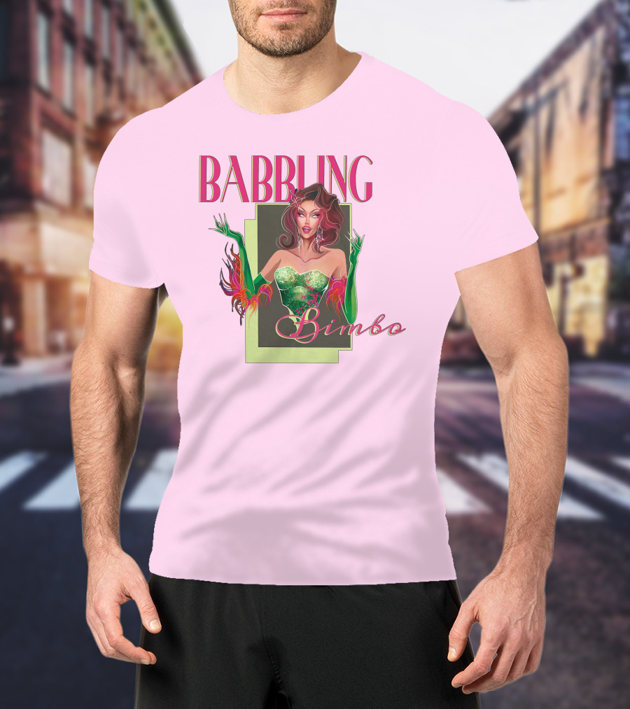 Voss Events Merch Jasmine Kennedie Babbling Bimbo Green Glamour Dress T-Shirt