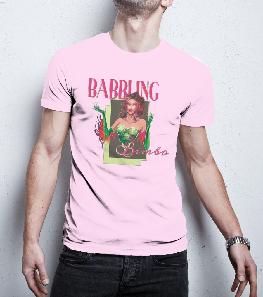 Voss Events Merch Jasmine Kennedie Babbling Bimbo Green Glamour Dress T-Shirt