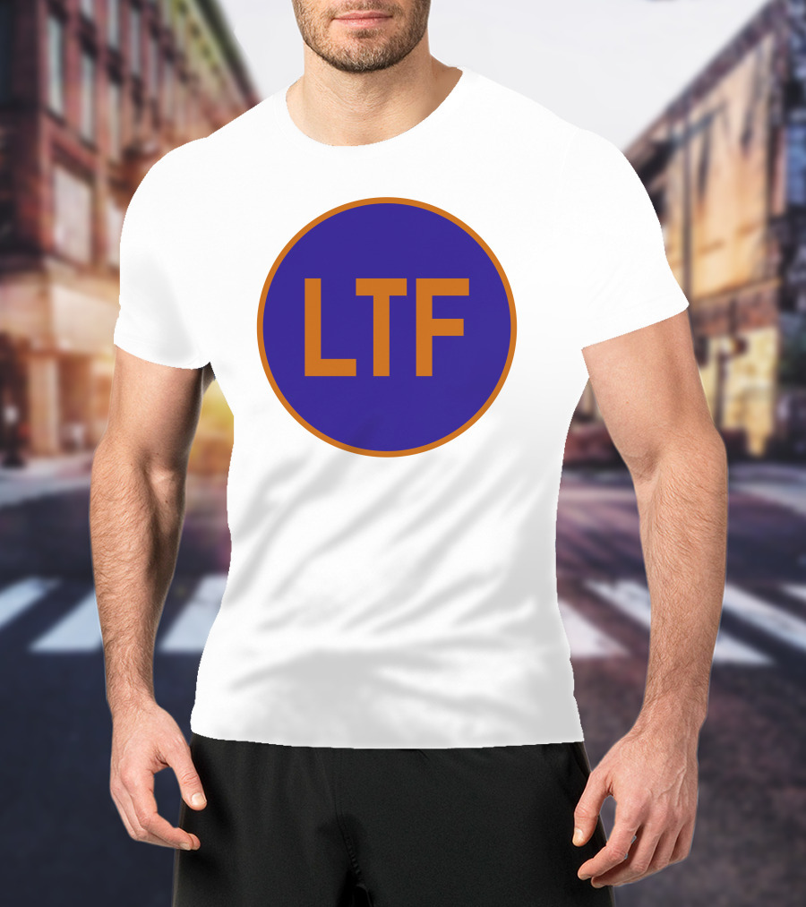 LTF Blue And Orange Round Logo Emblem T-Shirt