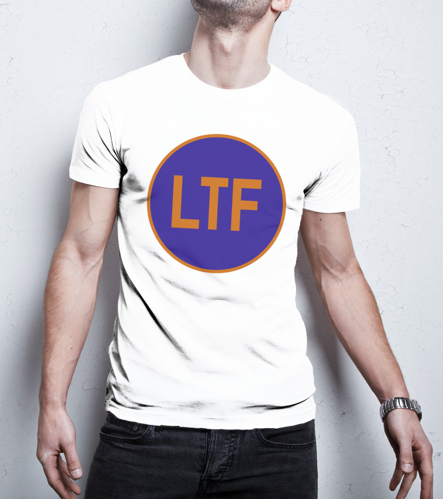 LTF Blue And Orange Round Logo Emblem T-Shirt