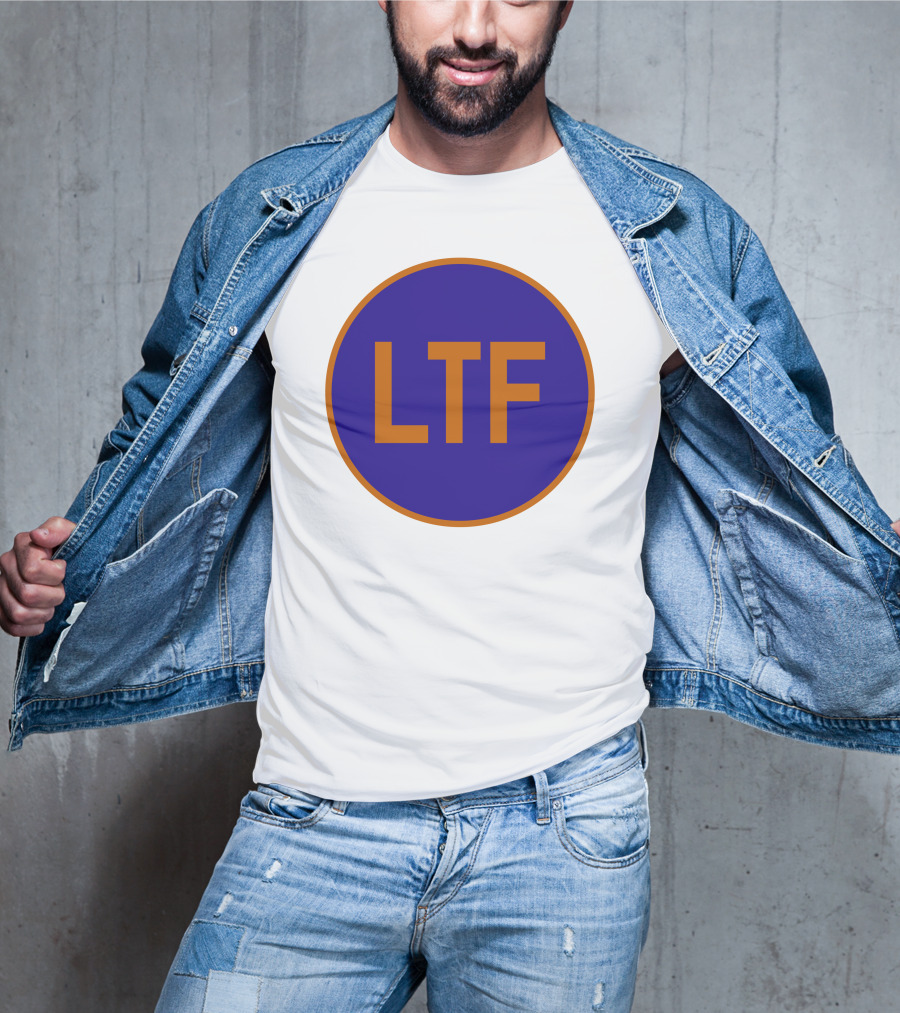 LTF Blue And Orange Round Logo Emblem T-Shirt