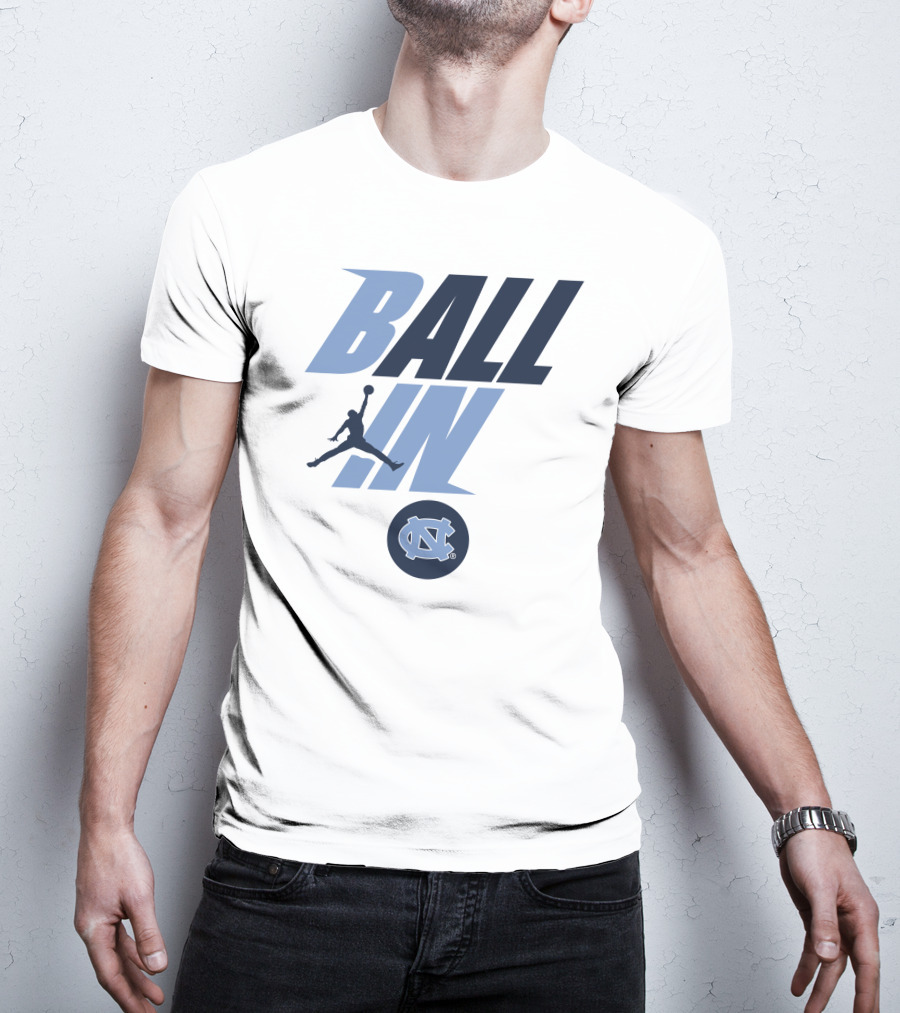 Goheels Shop Jordan Brand North Carolina Tar Heels Ball In Jumpman T-Shirt