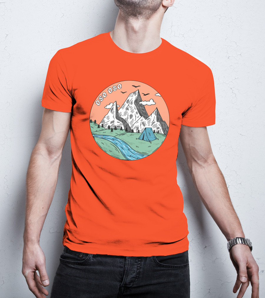 Christine Oso Oso River Tent Camping Mountains T-Shirt