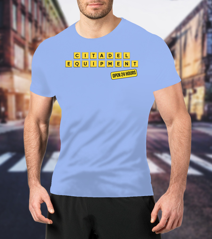 Citadel Equipment Open 24 Hours Kevin Yeager T-Shirt