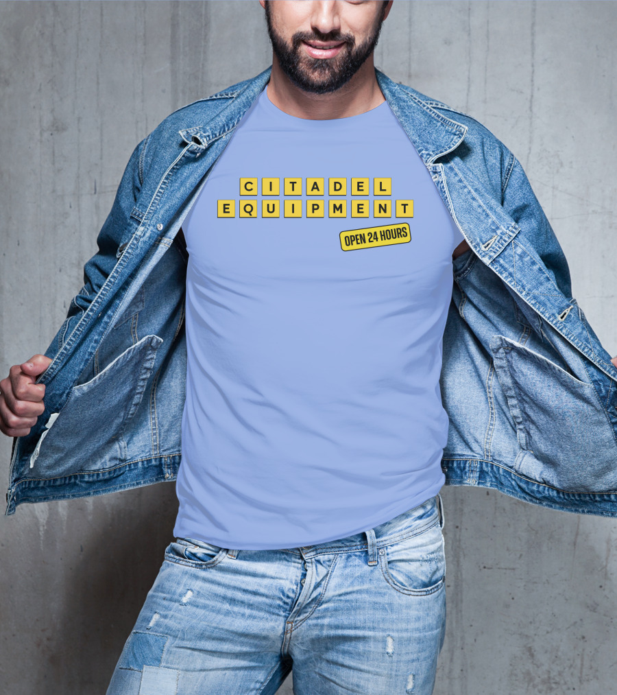 Citadel Equipment Open 24 Hours Kevin Yeager T-Shirt