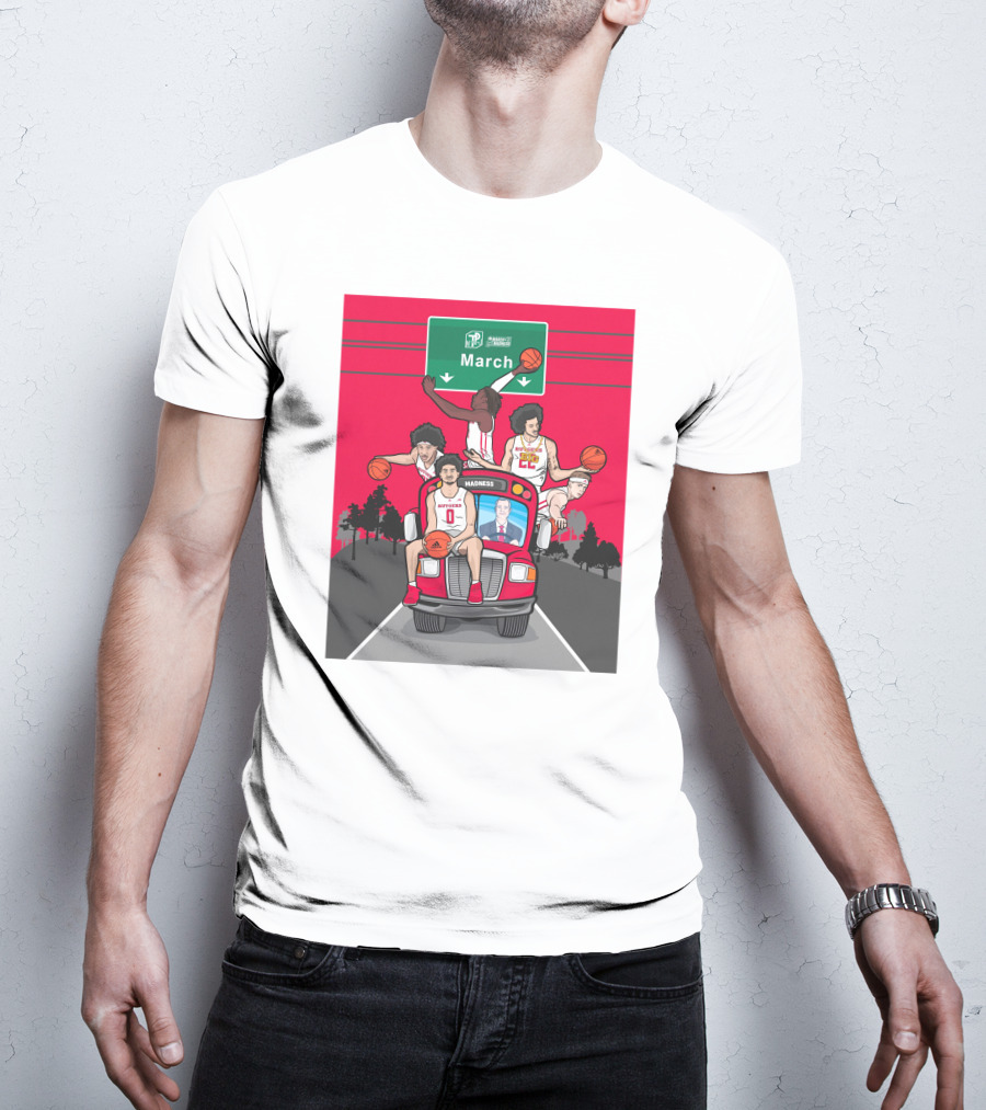 Rutgers Scarlet Knights Basketball March Madness Road Trip To Dayton Ohio T-Shirt