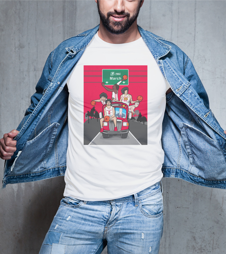 Rutgers Scarlet Knights Basketball March Madness Road Trip To Dayton Ohio T-Shirt