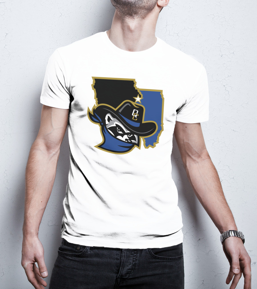 Quad Cities River Bandits Midwest League Baseball Logo 22 T-Shirt